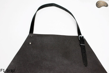 Grembiule protettivo in pelle F1 BROWN /macellaio/saldatura/cuoco/barbecue/fabbro