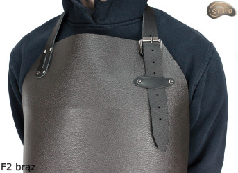 Grembiule protettivo in pelle F2 BROWN /macellaio/saldatura/cuoco/barbecue/fabbro