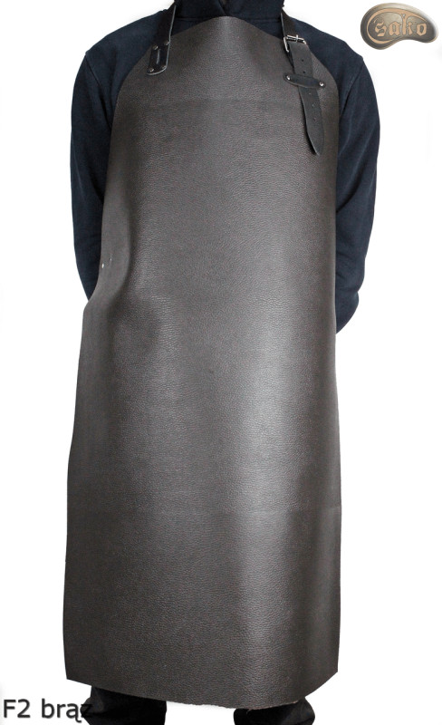 Grembiule protettivo in pelle F2 BROWN /macellaio/saldatura/cuoco/barbecue/fabbro