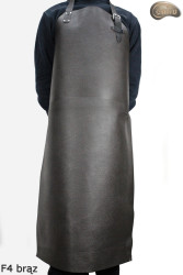 Leather protective apron F4 BROWN/butcher/welding/chef/barbecue/locksmith