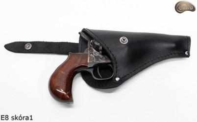 Fondina E8 BLACK GLOSSY per revolver Remington 3" Colt Cattleman 3,5"