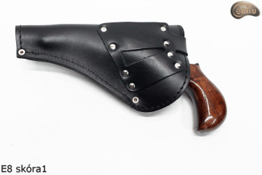 Holster case cover E8 BLACK GLOSSY revolver Remington 3" Colt Cattleman 3,5"