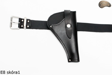 Fondina E8 BLACK GLOSSY per revolver Remington 3" Colt Cattleman 3,5"