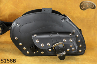 LEATHER SADDLEBAGS S158