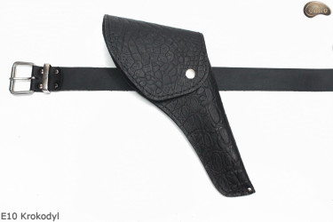 Fondina E10 COCCODRILLO per revolver COLT Cattleman 5,5" Remington 5,5"