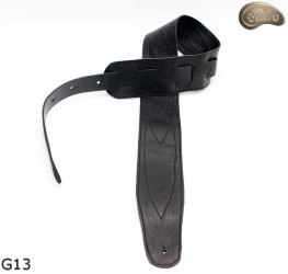 G13 guitar strap, double-sided leather strap for electric bass guitar