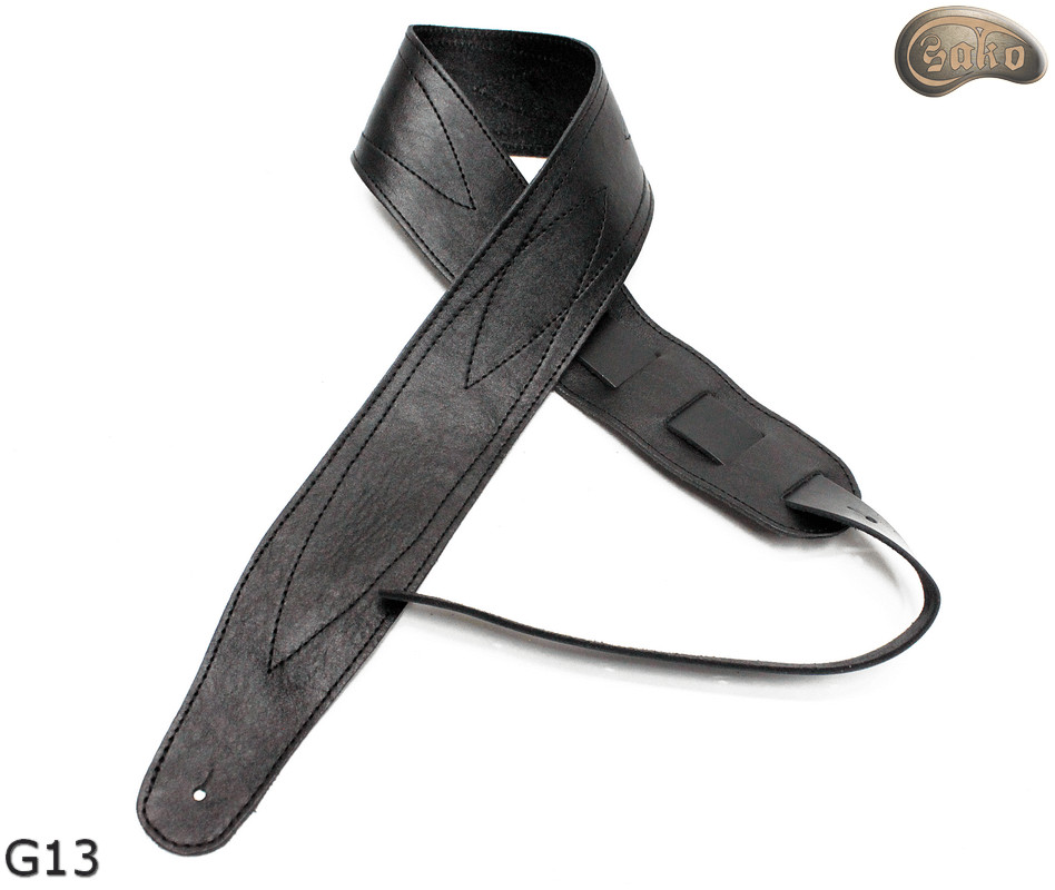 G13 guitar strap, double-sided leather strap for electric bass guitar