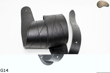 Cintura per chitarra G14 in pelle, cintura double-face per basso elettrico