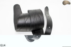 Cintura per chitarra G14 in pelle, cintura double-face per basso elettrico