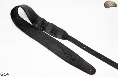 Cintura per chitarra G14 in pelle, cintura double-face per basso elettrico