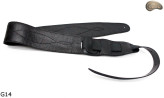 G14 guitar strap, double-sided leather strap for electric bass guitar