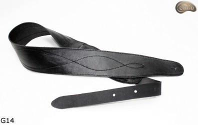 Cintura per chitarra G14 in pelle, cintura double-face per basso elettrico