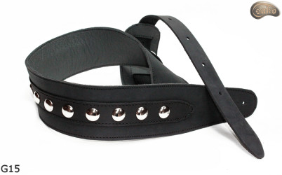 G15 guitar strap, double-sided leather strap for electric bass guitar