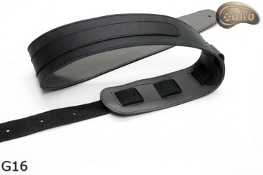 Cintura per chitarra G16 in pelle, cintura double-face per basso elettrico