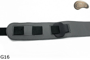 Sangle pour guitare G16 en cuir, sangle double face pour guitare basse électrique