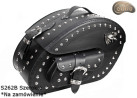 LEATHER SADDLEBAGS S262B WIDE *TO ORDER*