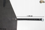 Grembiule protettivo in pelle F100 BROWN /macellaio/saldatura/cuoco/barbecue/fabbro