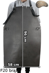 Grembiule protettivo in pelle F20 BROWN /macellaio/saldatura/cuoco/barbecue/fabbro
