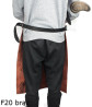 Leather protective apron F20 BROWN /butcher/welding/chef/barbecue/locksmith