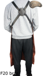 Grembiule protettivo in pelle F20 BROWN /macellaio/saldatura/cuoco/barbecue/fabbro