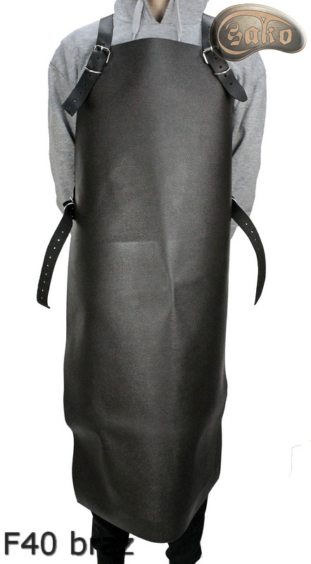 Grembiule protettivo in pelle F40 brown senza pressione macellaio/saldatura/cuoco/barbecue/fabbro
