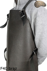 Grembiule protettivo in pelle F40 brown senza pressione macellaio/saldatura/cuoco/barbecue/fabbro