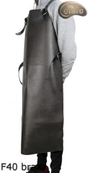 Grembiule protettivo in pelle F40 brown senza pressione macellaio/saldatura/cuoco/barbecue/fabbro