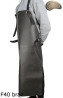 Leather protective apron F40 brown pressure-free butcher/welding/chef/barbecue/locksmith