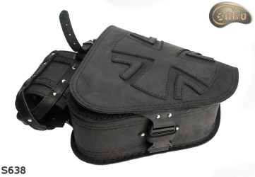 LEATHER SADDLEBAG S638 H-D SOFTAIL