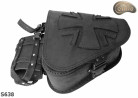 LEATHER SADDLEBAG S638 H-D SOFTAIL