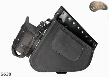 LEATHER SADDLEBAG S638 H-D SOFTAIL
