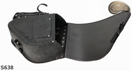 LEATHER SADDLEBAG S638 H-D SOFTAIL