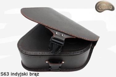 LEATHER SADDLEBAG S63 RETRO VINTARETRGE H-D SOFTAIL