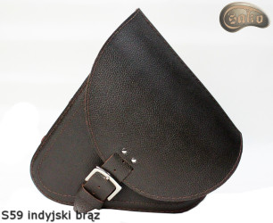 LEATHER SADDLEBAG S59 RETRO VINTAGE H-D SOFTAIL