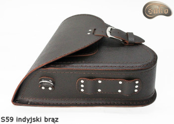LEATHER SADDLEBAG S59 RETRO VINTAGE H-D SOFTAIL