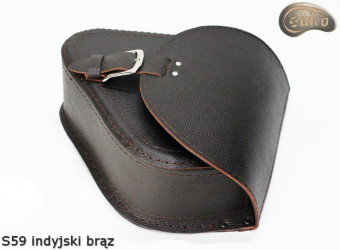 LEATHER SADDLEBAG S59 RETRO VINTAGE H-D SOFTAIL