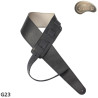 Tracolla per chitarra elettrica/basso G23, beige chiaro/nera, double-face, vera pelle