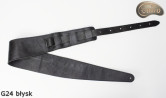 Tracolla per chitarra elettrica/basso G24 in vera pelle lucida a doppio lato