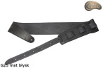 Sangle G25 pour guitare/basse électrique, finition mate brillante, double face, cuir véritable