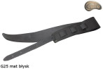 Tracolla per chitarra elettrica/basso G25, finitura lucida opaca, double-face, vera pelle