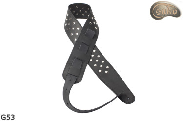 G53 Reversible Genuine Leather Electric/Bass Guitar Strap