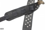 Tracolla per chitarra elettrica/basso G53 a doppio lato in vera pelle