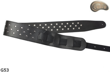 Tracolla per chitarra elettrica/basso G53 a doppio lato in vera pelle