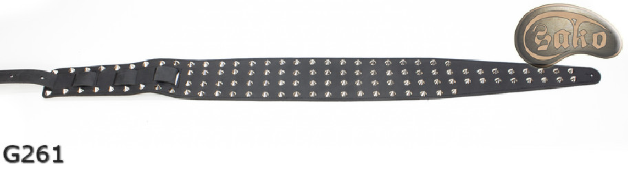 G261 Matte Double-Sided Genuine Leather Electric/Bass Guitar Strap