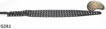Tracolla per chitarra elettrica/basso G261 opaca, double-face, in vera pelle