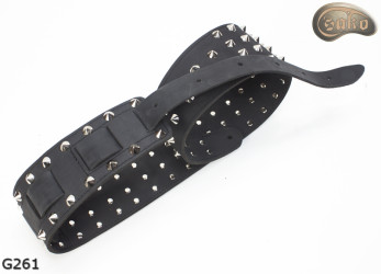G261 Matte Double-Sided Genuine Leather Electric/Bass Guitar Strap
