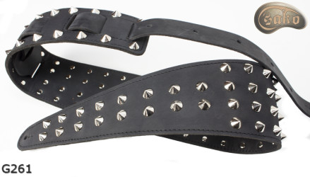 Tracolla per chitarra elettrica/basso G261 opaca, double-face, in vera pelle