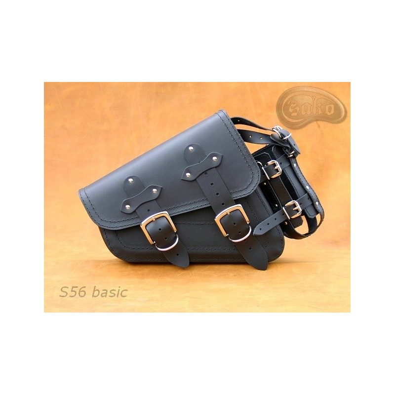 LEATHER SADDLEBAG S56 BASIC H-D SPORTSTER