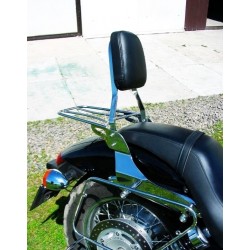 Dossier passager avec porte-bagages  HONDA SHADOW VT 750 C2,   RC53 à partir de '07 - propulsion de Cardan