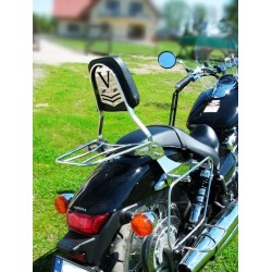 Dossier passager avec porte-bagages  HONDA SHADOW VT 750 C2,   RC53 à partir de '07 - propulsion de Cardan